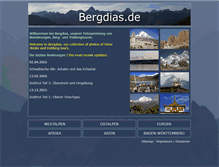 Tablet Screenshot of bergdias.de